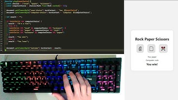 Programming a Rock, Paper Scissors Game with HTML, CSS & JavaScript | ASMR Coding (No Talk)