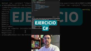 Contar números positivos y negativos con C#