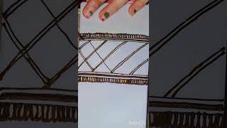 simple border design #mehndi #ytshorts