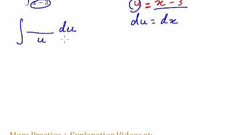 Integration by Substitution - Example and Explanation #5