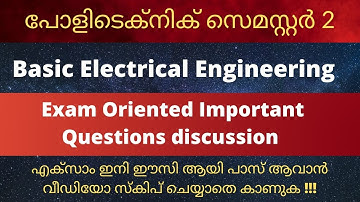 Polytechnic | Basic electrical engineering | semester 2 | Exam oriented | Important questions