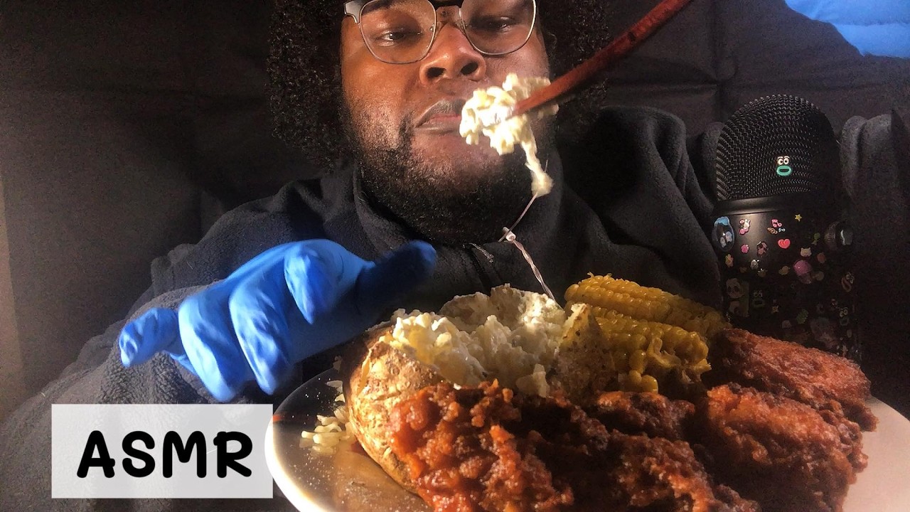 Homemade Buffalo Wings Mukbang | Dirty Soda, Baked Potato & Corn ASMR