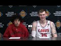 Lobo MBB vs. Sam Houston Postgame NIT First Round: Uriah Tenette & JT Rock (3/18/26)
