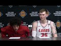 Lobo MBB vs. Sam Houston Postgame NIT First Round: Uriah Tenette & JT Rock (3/18/26)