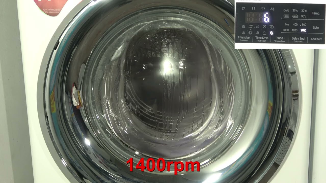 LG DD 6 Motion F4J609WN / Fast Final spin 1400rpm + results