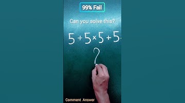 Best easy math question Only for genius student can do this 99% failed #shorts