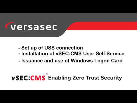 Managing Hardware Credentials using vSEC:CMS User Self-Service