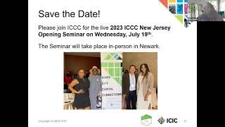2023 ICCC New Jersey Cohort Information Session Webinar Recording