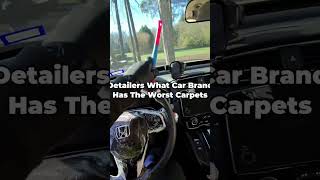Detailers what car brand has the worst carpets? #cardetailing #viral #diamonddetailingcare #carshow