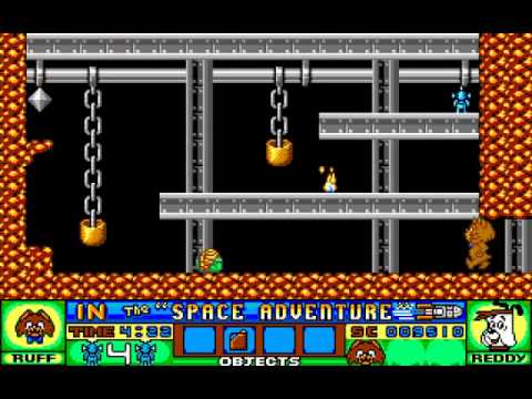 Amiga Longplay Ruff and Reddy in the Space Adventure