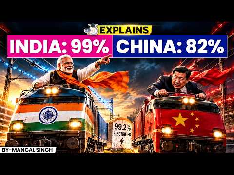 How India beat China at Railway electrification | GS3 Infrastructure | StudyIQ IAS