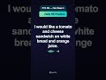☀️ Daily RS Practice | I would like a tomato and cheese sandwic... | GoPTE #Shorts