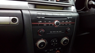 Mazda 3 Sport 2005 how to remove radio quick guide - don't break your dashboard!