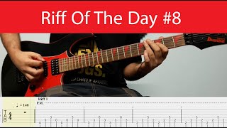 Riff Of The Day #8 - Drop D Metal Guitar Riff In Dm With Tabs And Backing Track