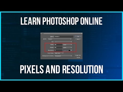 Learn Photoshop Online | Photoshop Basics | Lesson 2 Pixels and Resolution