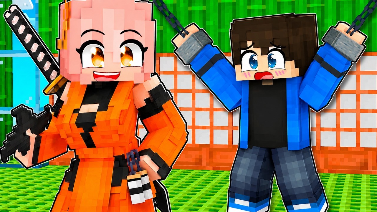 EGY NINJA LÁNY ELRABOLT ENGEM A MINECRAFTBAN!