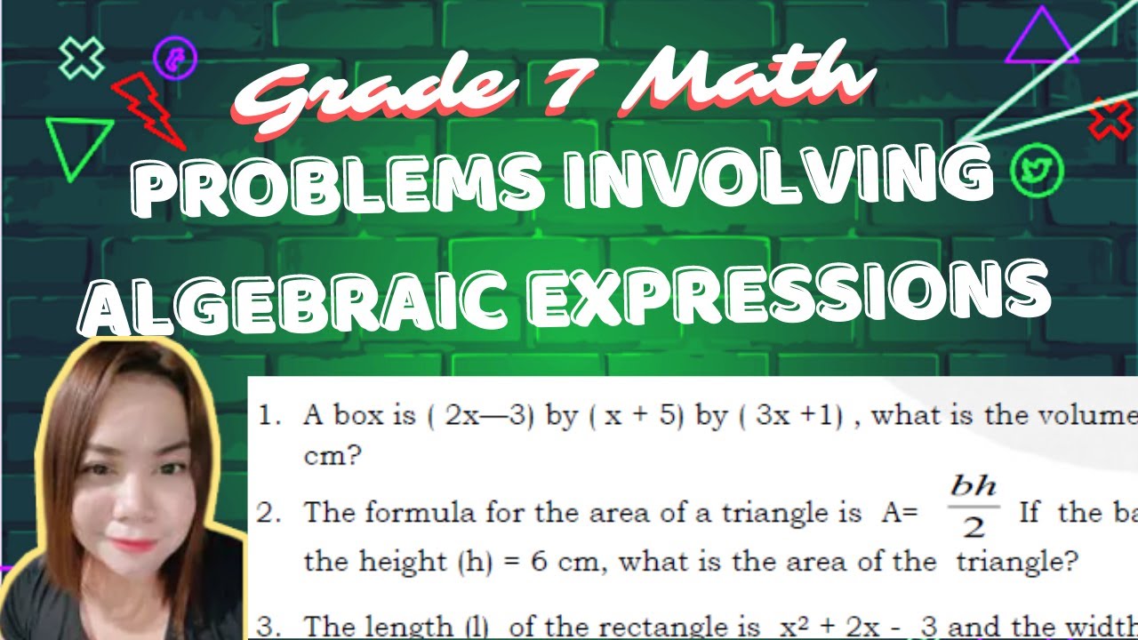 problem solving using algebraic expressions