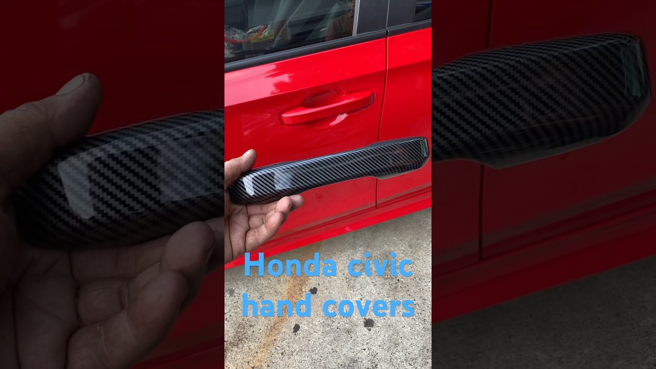 honda civic carbon fiber hand covers