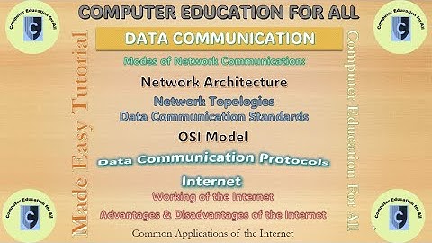 Introduction to Data Communication and Networks | Complete Basic Networking Course and Easy Notes