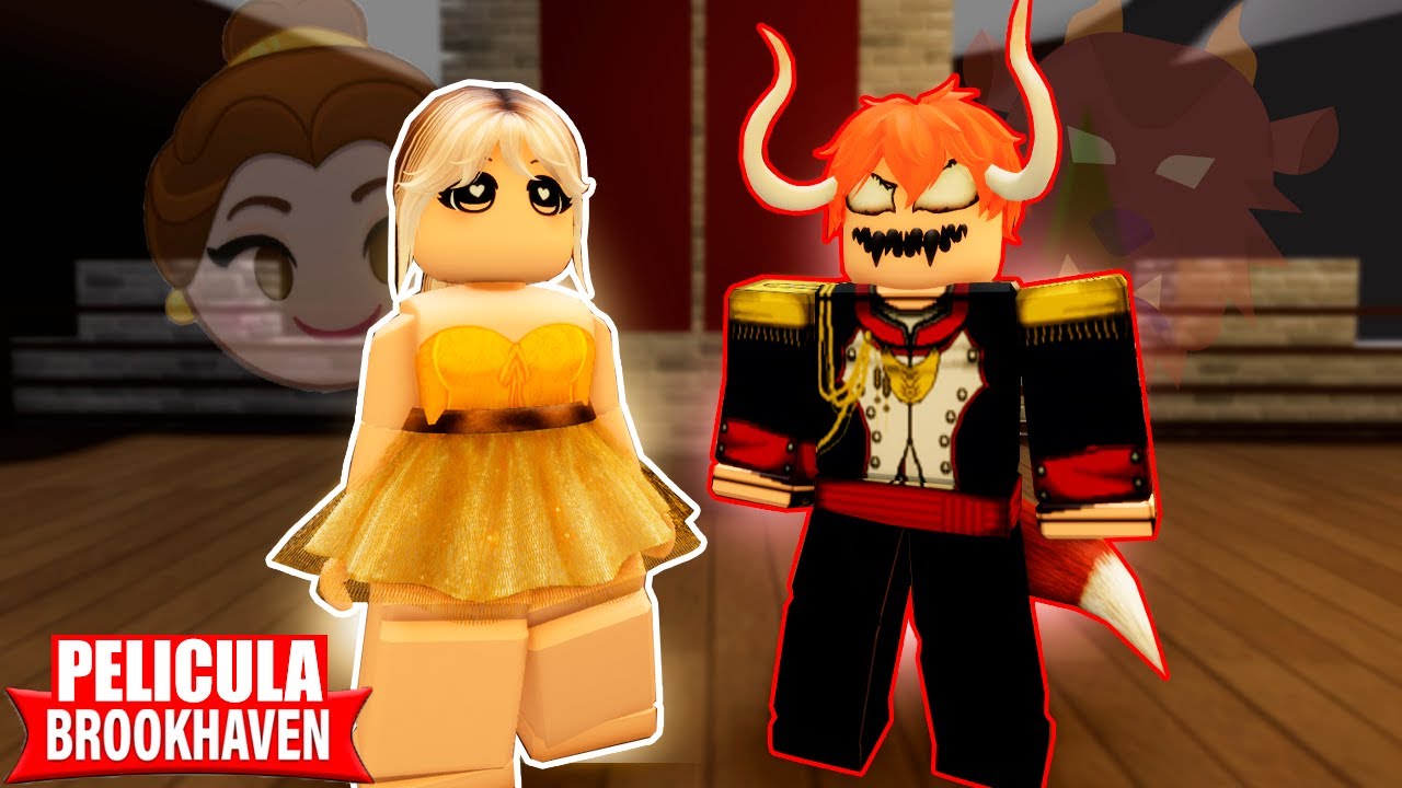 LA PRINCESA y LA BESTIA en BROOKHAVEN 😇👿 PELICULA ROBLOX @paunidly