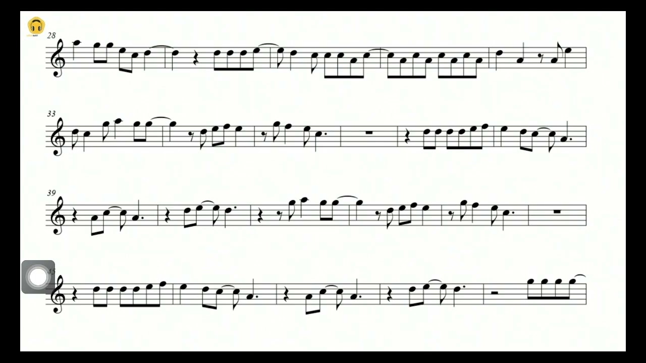 Forever young  music sheet for violin/flute