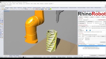 3D Printing robot with RhinoRobot and RhinoSlic3r on a Stäubli robot