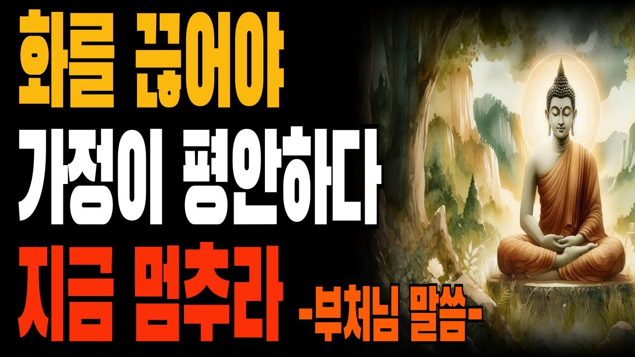 분노 다스리기 - 마음의 불길을 지혜의 물로 끄는 법 #부처님말씀#마음다스리기#가족관계#인간관계#명상#힐링#법문#시니어#중년#감정조절