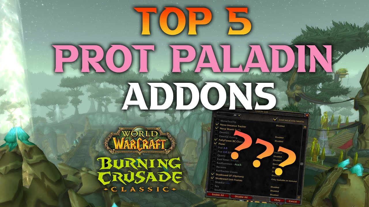 Top 5 BEST Addons For Prot Paladin in TBC! YouTube
