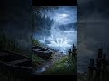 Ghost Swans on the Moon Lake 🦢🌫️🌙 | AI Cinematic Short #shorts  #aicinematic #aiart #cinematicdark