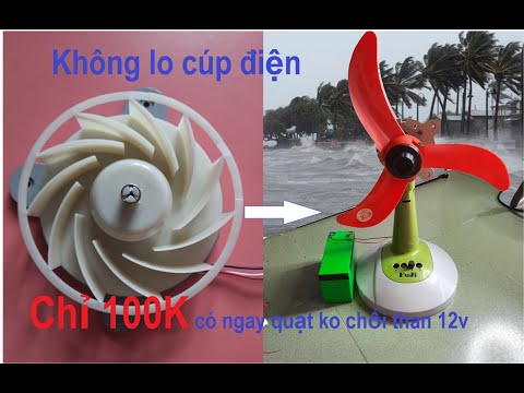 Video Chế quạt 12v không chổi than siêu tiết kiệm chỉ với... - youtube