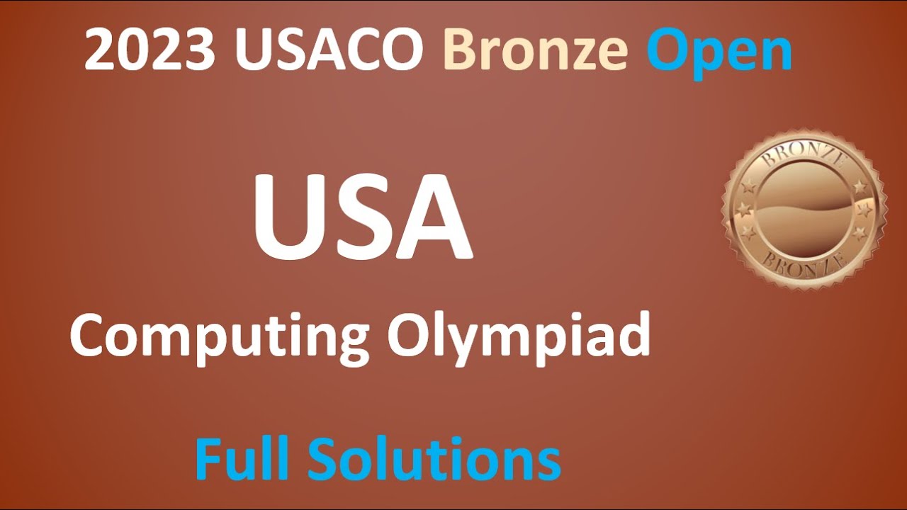 USACO 2023 Bronze US Open Contest guide walkthrough Competitive Programming roadmap course