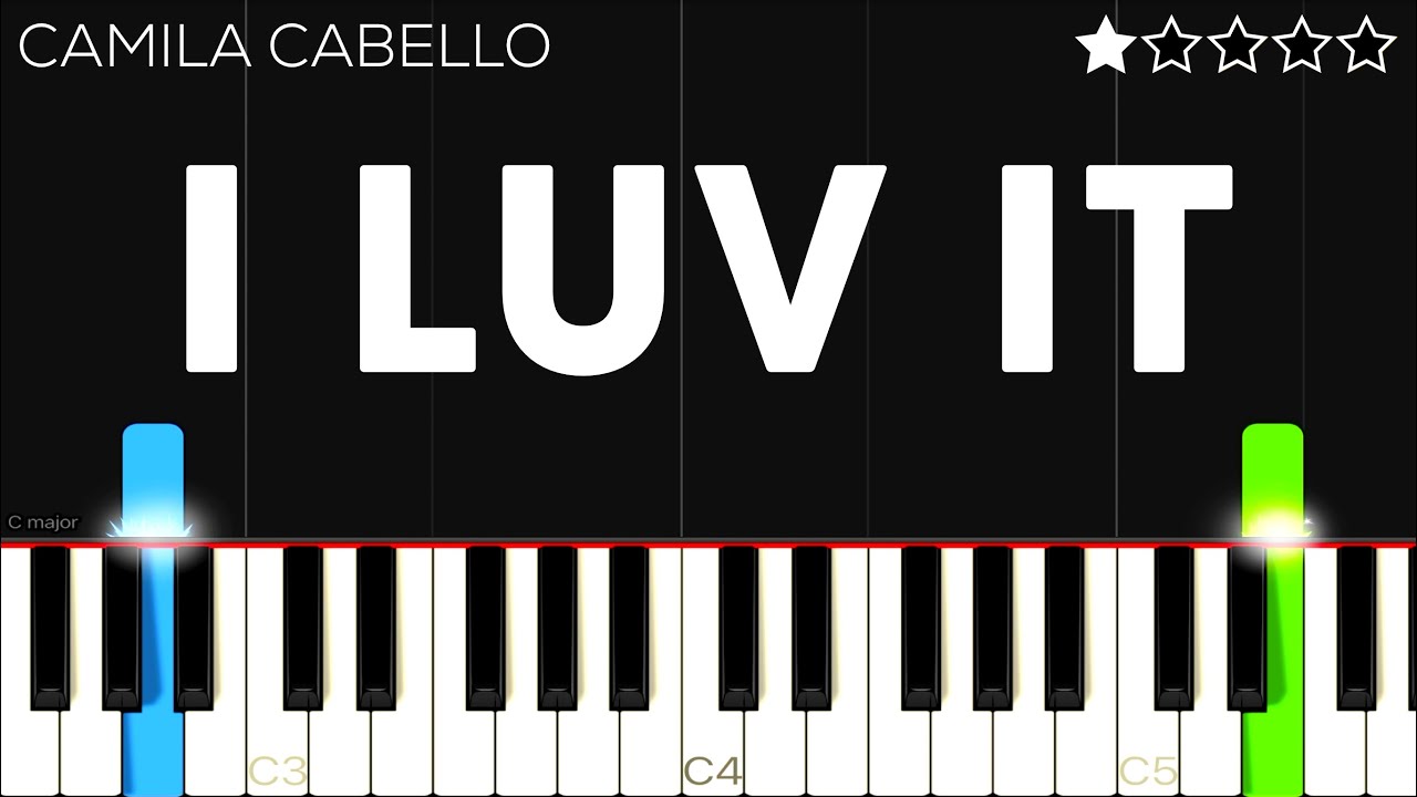 Camila Cabello - I LUV IT Feat. Playboi Carti | EASY Piano Tutorial ...