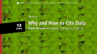 Celebrity Webinar: Why and How To Cite Data Profile