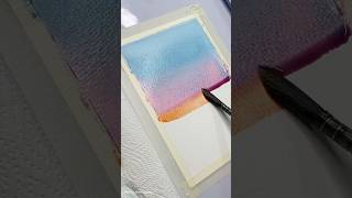 How to Create a Stunning Watercolor Gradient Wash | Step-by-Step Tutorial #art #painting #howtodraw screenshot 4