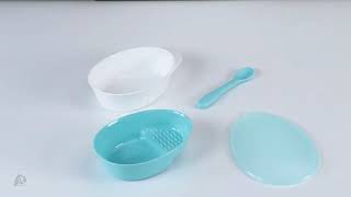 Abbie & Bobby GRINDER BOWL with Spoon | Baby Bowl | Baby Spoon | Baby Food Grinder | LittleWhiz.com