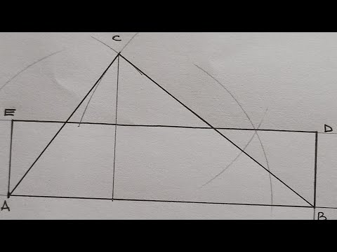Constructing a Rectangle of Area Equivalent to a Given Triangle