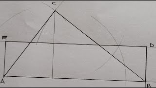 Constructing a Rectangle of Area Equivalent to a Given Triangle
