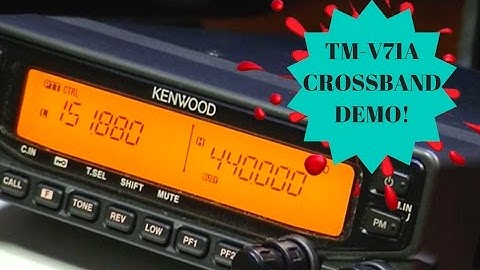 **KENWOOD TM-V71A CROSSBAND REPEAT DEMO**