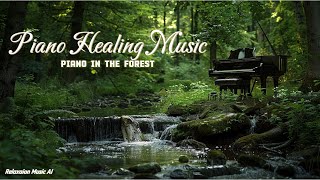 The sound of birds in the forest and the calm piano | reading music, meditation music, sleep music