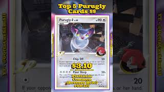 Top 5 Rarest Purugly Pokémon Cards 💎 #pokemon #pokemoncards #pokemontcg #pokémon #top5 #tcg