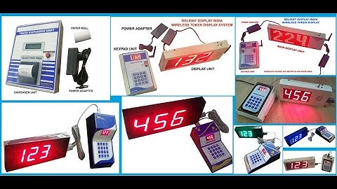 Voice Token Display II Token Display System II Wireless Token Display II Token Dispenser System