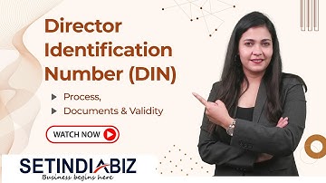 📋 How to Apply for DIN Online? Step-by-Step Guide | Documents & Fees | Setindiabiz