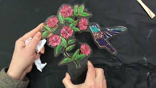 Hummingbird Resin Art. Resin art in a plant pot! #resinart #hummingbird