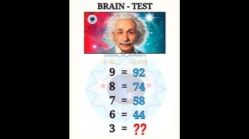 IQ test || only for genius 🧐 #braintest #iqtest #iqshorts #maths #viral #trending #shorts