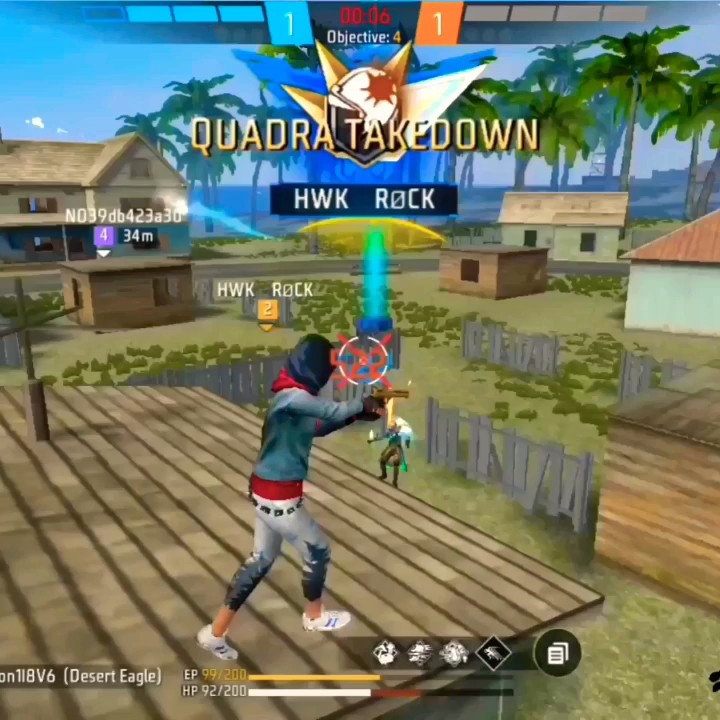10 Sec Squad Wipe 😈🤫 Only Red With Desert Eagle 🤯😱 1V4 #freefire # ...