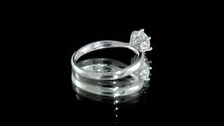 DR001 0.80 Carat Round Cut Six Claw Solitaire Diamond Engagement Ring