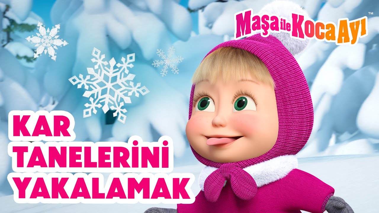 Maşa İle Koca Ayı ❄️ Kar Tanelerini Yakalamak ⛄✨ Masha and the Bear Turkey