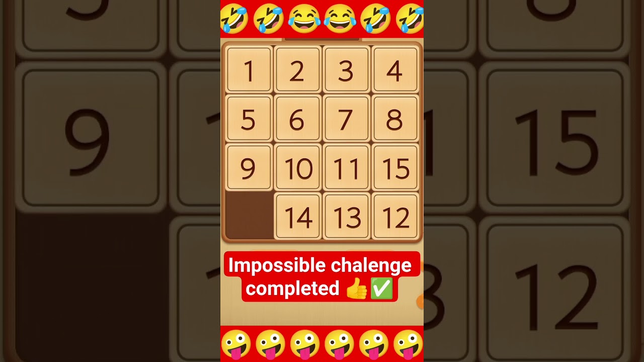 number puzel imposible challenge completed 👍✅ 