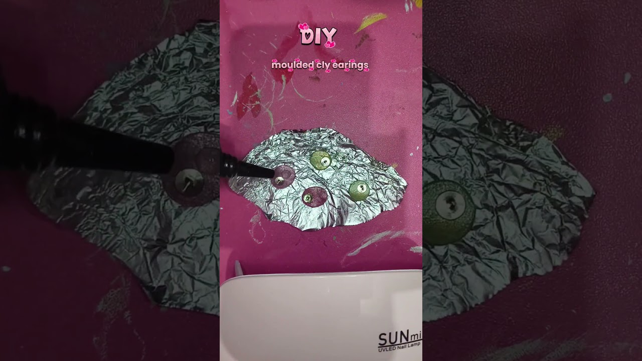 ✨Moulded Clay Earrings Making 😍 | DIY Jewelry ShortsClayEarrings