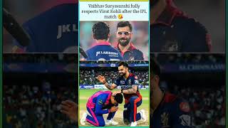 Vaibhav Suryavanshi’s Heartwarming Gesture for Virat Kohli! ❤️🥺 #shorts